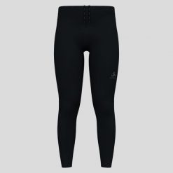Legginsy męskie Odlo Tights ESSENTIAL. Czarne legginsy męskie Odlo, m, bez wzorów, do biegania. Za 289.99 zł.
