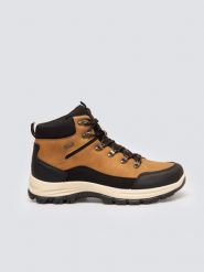 Buty męskie trekkingowe brązowe SS174047 802. Brązowe buty trekkingowe męskie Big Star, na zimę, bez wzorów, ze skóry, eleganckie, z okrągłym noskiem, bez obcasa, bez zapięcia. Za 199.99 zł.