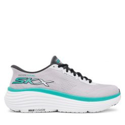 Buty do biegania Skechers. Szare buty do biegania męskie Skechers, bez wzorów, bez zapięcia, do biegania. Za 379.99 zł.