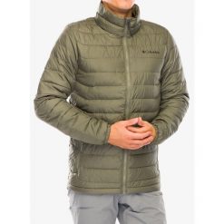 Kurtka ocieplana męska Columbia Powder Lite II Jacket. Zielone kurtki męskie Columbia, m, bez wzorów, sportowe, bez ramiączek, bez kaptura. Za 392.99 zł.