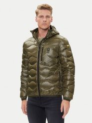 Blauer Kurtka puchowa 25WBLUC03074006355 Zielony Regular Fit. Zielone kurtki męskie Blauer, m, bez wzorów, z puchu, bez ramiączek, bez kaptura. Za 1,789.00 zł.