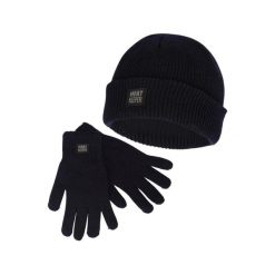 Zestaw zimowy Heatkeeper dla mężczyzn – czapka + rękawiczki – granatowy. Niebieskie czapki męskie HEAT KEEPER, na zimę, bez wzorów, z poliesteru, sportowe. W wyprzedaży za 129.98 zł.