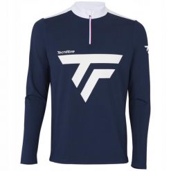 Bluza tenisowa męska Tecnifibre Thermo Sweater. Niebieskie bluzy nierozpinane męskie TECNIFIBRE, m, bez wzorów, sportowe, bez ramiączek, bez kaptura. W wyprzedaży za 189.00 zł.