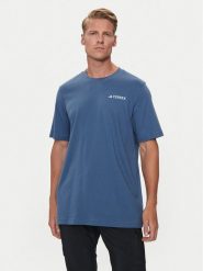 Adidas T-Shirt Terrex Graphic MTN 2.0 IM8354 Niebieski Regular Fit. Niebieskie t-shirty sportowe męskie ADIDAS, m, bez wzorów, z bawełny, sportowe, bez ramiączek. Za 149.99 zł.