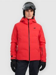 4F Kurtka narciarska membrana 15000 męska - czerwona S. Czerwone kurtki narciarskie i snowboardowe męskie 4f, na zimę, m, bez wzorów, z materiału, bez kaptura, narciarskie, primaloft. Za 999.99 zł.
