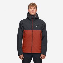 Kurtka męska softshell Alpinus Pelat. Czerwone kurtki męskie Alpinus, m, bez wzorów, z softshellu, bez ramiączek, bez kaptura. Za 399.00 zł.