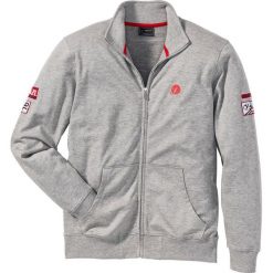 Bluza rozpinana ze stójką Regular Fit bonprix jasnoszary melanż. Bluzy bez kaptura męskie marki bonprix. Za 54.99 zł.