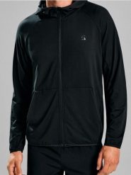 Bluza sportowa z kapturem - czarny. Czarne bluzy z kapturem męskie Sinsay, l, bez wzorów, z kapturem. Za 59.99 zł.