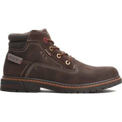 Brązowe Trapery Trance. Brązowe buty zimowe męskie marki Born2be, na jesień, z materiału. Za 159.99 zł.