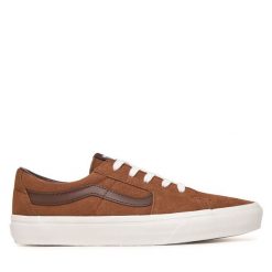 Tenisówki Vans. Brązowe trampki męskie Vans, bez wzorów, bez zapięcia. Za 239.99 zł.