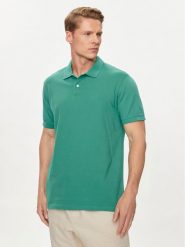 Gap Polo 586306-16 Zielony Regular Fit. Zielone koszulki polo męskie GAP, m, bez wzorów, z bawełny, bez kołnierzyka, bez ramiączek. Za 169.99 zł.