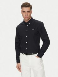 Lacoste Koszula CH2933 Czarny Regular Fit. Czarne koszule męskie Lacoste, m, bez wzorów, z bawełny, bez kołnierzyka, bez ramiączek. Za 479.99 zł.