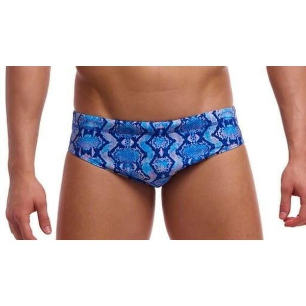 Kąpielówki męskie Funky Trunks Blue Viper - slipy. Niebieskie kąpielówki męskie FUNKY TRUNKS, m, bez wzorów. Za 139.00 zł.