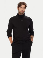 HUGO Golf Daporollo 50547372 Czarny Regular Fit. Czarne kardigany męskie Hugo, m, bez wzorów, z bawełny, bez ramiączek. Za 359.99 zł.