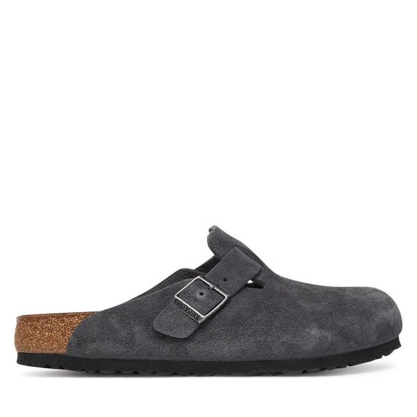 Klapki Birkenstock. Szare klapki i japonki męskie Birkenstock, bez wzorów. Za 639.99 zł.