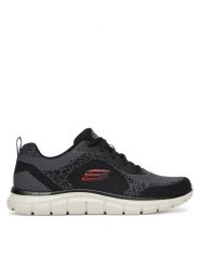 Skechers Sneakersy Track-Glendor 232699/BKRD Czarny. Czarne buty sportowe na co dzień męskie Skechers, m, bez wzorów, z materiału, bez ramiączek, bez kaptura. Za 209.99 zł.
