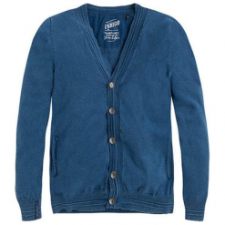 Sweter w kolorze niebieskim. Niebieskie kardigany męskie Pepe Jeans, z długim rękawem. W wyprzedaży za 189.95 zł.
