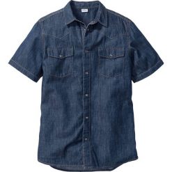 Koszula dżinsowa Slim Fit bonprix ciemnoniebieski. Koszule męskie bonprix. Za 59.99 zł.