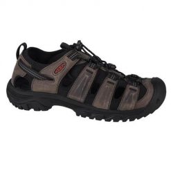 Buty do chodzenia męskie Keen Targhee Iii Sandal. Brązowe buty trekkingowe męskie Keen, bez wzorów, z materiału, sportowe, bez obcasa, bez zapięcia. Za 559.00 zł.