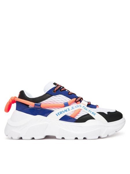 Versace Jeans Couture Sneakersy Fondo Speedtrack 79YA3SC3 Biały. Białe buty sportowe na co dzień męskie Versace Jeans Couture, m, bez wzorów, z jeansu, bez ramiączek, bez kaptura. Za 679.99 zł.