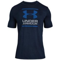 Koszulka sportowa męska Under Armour GL Foundation SS Tee. Niebieskie t-shirty sportowe męskie Under Armour, m, bez wzorów, z tkaniny, sportowe, bez ramiączek. Za 110.45 zł.