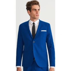 Marynarka garniturowa SUPER SLIM FIT - Niebieski. Marynarki męskie marki Reserved. W wyprzedaży za 119.99 zł.