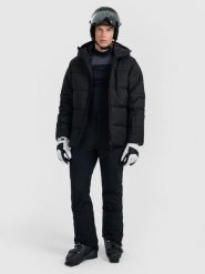 4F Spodnie narciarskie softshellowe membrana 8000 męskie - czarne 3XL. Czarne spodnie narciarskie i snowboardowe męskie 4f, bez wzorów, z softshellu, narciarskie. Za 499.99 zł.