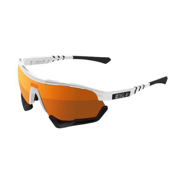Okulary Scicon Aerotech XXL SCNPP white gloss. Brązowe okulary przeciwsłoneczne męskie SCICON SPORTS, bez wzorów, sportowe. Za 604.00 zł.