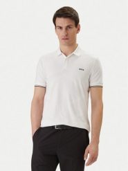 BOSS Polo Chip Hexa 50554561 Biały Regular Fit. Białe koszulki polo męskie Boss, m, bez wzorów, z syntetyku, bez kołnierzyka, bez ramiączek. Za 609.99 zł.