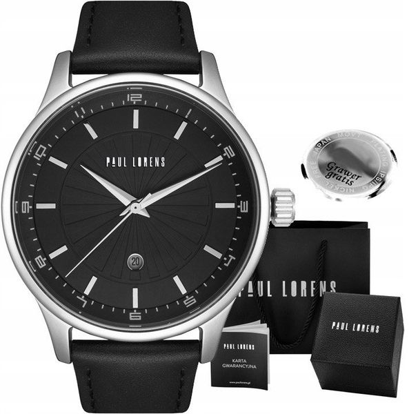 Zegarek męski Paul Lorens DAVRES-1A1 Z GRAWEREM. Zegarki męskie Paul Lorens. Za 169.00 zł.