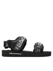 KARL LAGERFELD Sandały KL70511 Czarny. Czarne sandały męskie KARL LAGERFELD, z materiału, bez zapięcia. Za 579.99 zł.