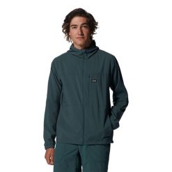 Kurtka wodoodporna Mountain Hardwear Sender™. Czarne kurtki męskie MOUNTAIN HARDWEAR, bez wzorów, sportowe, bez ramiączek, bez kaptura. W wyprzedaży za 307.10 zł.