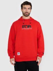4F Bluza dresowa nierozpinana z kapturem męska - czerwona S. Czerwone bluzy z kapturem męskie 4f, m, bez wzorów, z dresówki, z kapturem. Za 249.99 zł.
