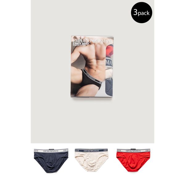 Slipy Mężczyzna EMPORIO ARMANI CONNECTED. Czerwone slipki męskie Emporio Armani Connected, m, bez wzorów, z bawełny. Za 200.50 zł.