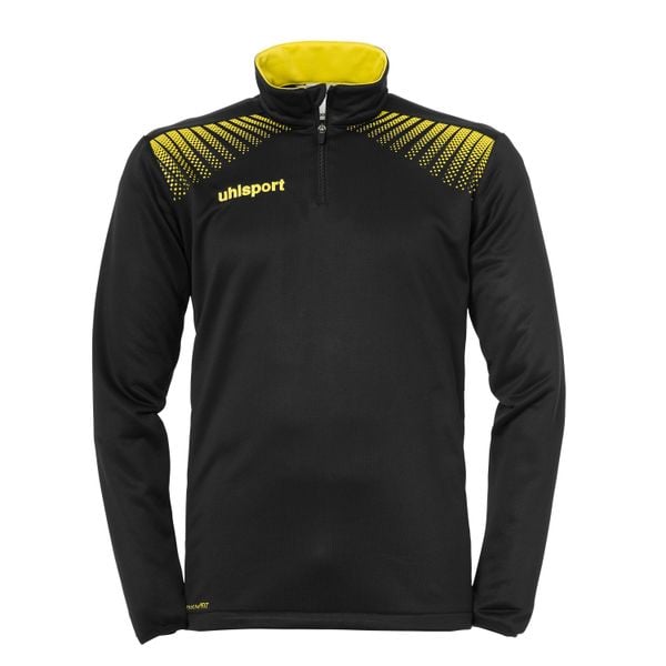 Kurtka 1/4 zip Uhlsport Goal. Czarne kurtki męskie Uhlsport, bez wzorów, bez kaptura, na fitness i siłownię. W wyprzedaży za 170.00 zł.
