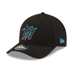 Czapka z daszkiem New Era 9forty Miami Marlins MLB Plyr Rep MC. Czarne czapki męskie New Era, bez wzorów, casualowe. Za 184.00 zł.