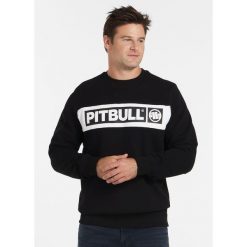 Bluza męska Pitbull Sherwood. Czarne bluzy nierozpinane męskie PITBULL, l, bez wzorów, sportowe, bez ramiączek, bez kaptura. Za 199.00 zł.