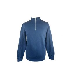 Bluza ze stójką Serge Blanco. Niebieskie bluzy nierozpinane męskie SERGE BLANCO, l, bez wzorów, eleganckie, bez ramiączek, bez kaptura. W wyprzedaży za 395.95 zł.