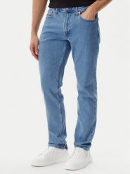 Calvin Klein Jeans Jeansy LV04RB737G Niebieski Slim Fit. Niebieskie jeansy męskie Calvin Klein Jeans, bez wzorów, z bawełny. Za 309.99 zł.