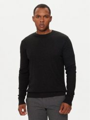 Sisley Sweter 1041S103O Czarny Regular Fit. Czarne kardigany męskie Sisley, m, bez wzorów, z syntetyku, bez ramiączek. Za 199.99 zł.
