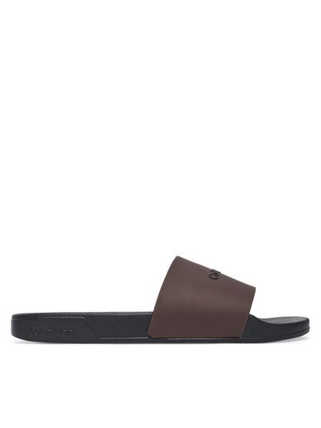 Calvin Klein Klapki Ess Slide Monobrand Cv HM0HM02107 Brązowy. Brązowe klapki i japonki męskie Calvin Klein, bez wzorów, z syntetyku. Za 189.99 zł.