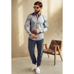 Niebieskie Spodnie Beau. Spodnie na co dzień męskie marki Born2be. Za 79.99 zł.