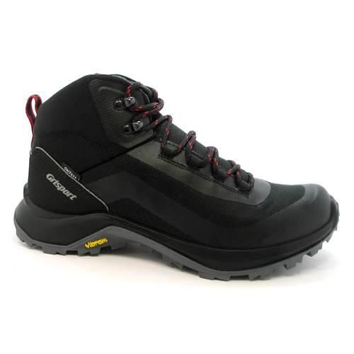 Buty trekkingowe męskie Grisport Amarcord 120. Czarne buty trekkingowe męskie Grisport, bez wzorów, z materiału, za kostkę, bez zapięcia, trekkingowe. Za 558.00 zł.