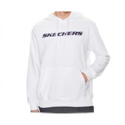 Bluza Męska Skechers. Białe bluzy nierozpinane męskie Skechers, m, bez wzorów, bez ramiączek, bez kaptura. Za 176.99 zł.