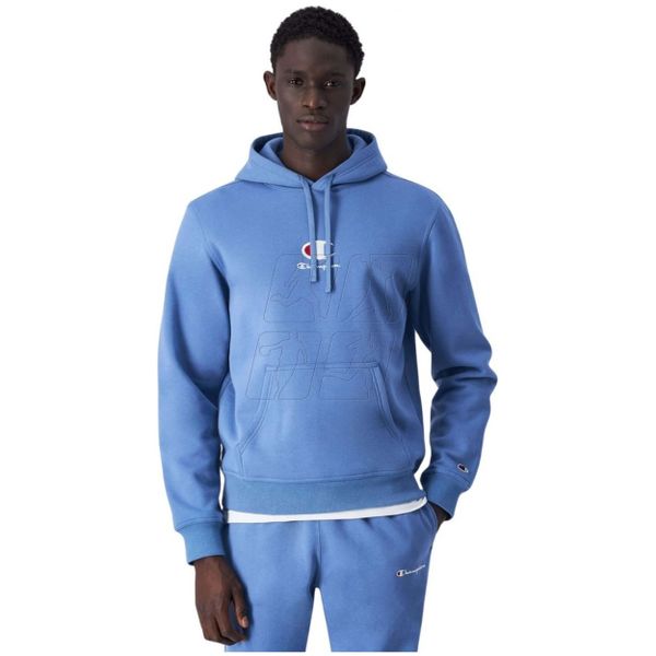 Bluza męska Champion Hooded 220268. Niebieskie bluzy nierozpinane męskie CHAMPION, m, bez wzorów, bez ramiączek, bez kaptura. Za 219.00 zł.