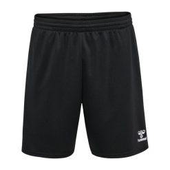 Spodenki hmlESSENTIAL TRAINING SHORTS. Czarne szorty sportowe męskie HUMMEL, bez wzorów, sportowe. Za 136.50 zł.