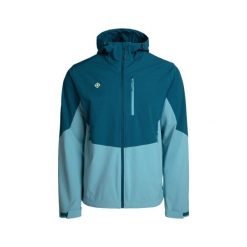 Męska kurtka softshell LANETTE M, wodoodporna, wiatroszczelna i termiczna z tech. Niebieskie kurtki softshell męskie IZAS, m, bez wzorów, z softshellu, bez kaptura, trekkingowe. Za 443.43 zł.