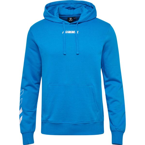 Bluza z kapturem Hummel hmlELEMENTAL. Niebieskie bluzy nierozpinane męskie HUMMEL, bez wzorów, z kapturem. W wyprzedaży za 149.95 zł.