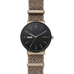 Zegarek SKAGEN - Ancher SKW6453 Nude/Beige Gold. Brązowe zegarki męskie Skagen, z meshu. Za 649.00 zł.