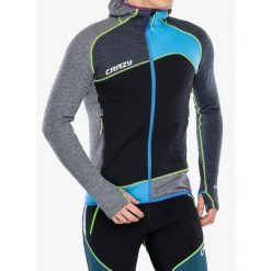 Bluza z kapturem męska Crazy Pull Resolution. Szare bluzy z kapturem męskie CRAZY, m, bez wzorów, z kapturem. Za 786.99 zł.